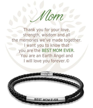Open image in slideshow, Mom: Leather Bracelet

