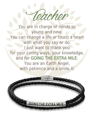Open image in slideshow, Teacher: Leather Bracelet
