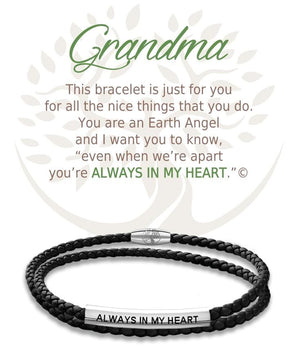 Open image in slideshow, Grandma: Leather Bracelet
