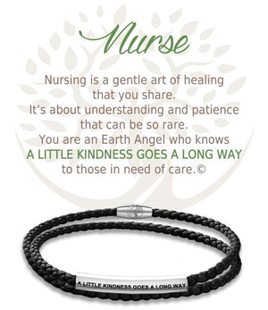 Open image in slideshow, Nurse: Leather Bracelet
