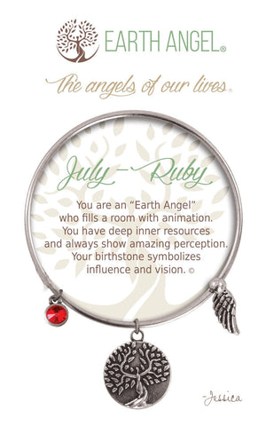 Open image in slideshow, July - Ruby: Birthstone Bracelet
