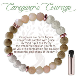 Open image in slideshow, Caregiver&#39;s Courage: Aromatherapy Bracelet
