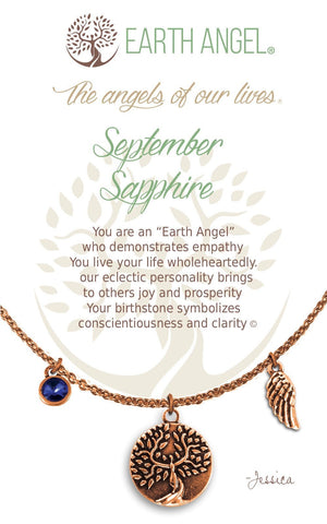 Open image in slideshow, September - Sapphire: Birthstone Necklace
