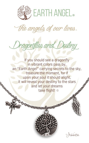 Open image in slideshow, Dragonflies and Destiny: Charm Necklace
