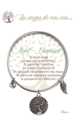 Open image in slideshow, Avril - Diamant: Birthstone Bracelet
