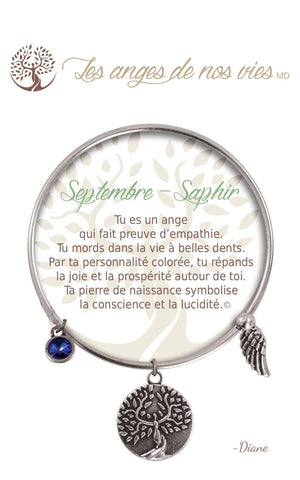 Open image in slideshow, Septembre - Saphir: Birthstone Bracelet
